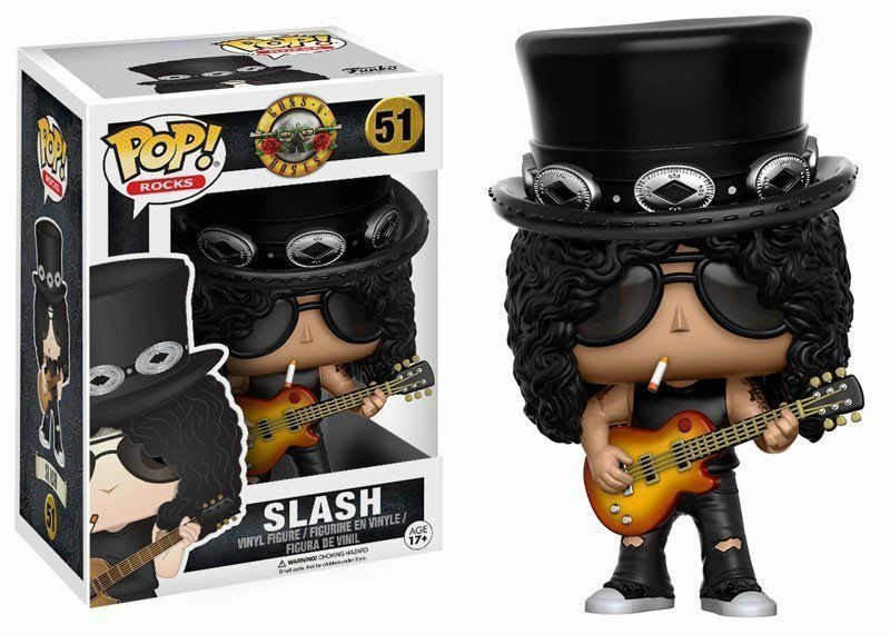 GUNS & ROSES SLASH 3.75″ POP ROCKS VINYL FIGURE FUNKO 51 IN STOCK