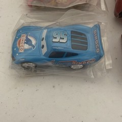 Lot Of 3 Disney Cars Bling Bling Dinoco Lightning McQueen Diecast 2/6 Box 1:55