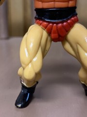 Vintage 80s MOTU KO Galaxy Heroes Wrestler Warrior Huk Orange Chest Variant READ