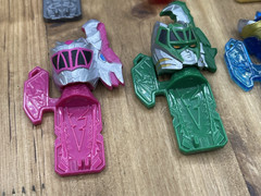 Power Rangers Dino Fury Morpher Key Lot of 6 Green Blue Gold Red