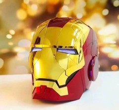 Iron Man Bright Gold Helmet 1:1 Wearable Voice Touch Remote Control LED Eyes