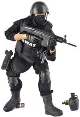 1/6 Figure Model Soldier SWAT Police Uniform Military Army Body with Weapon Suit