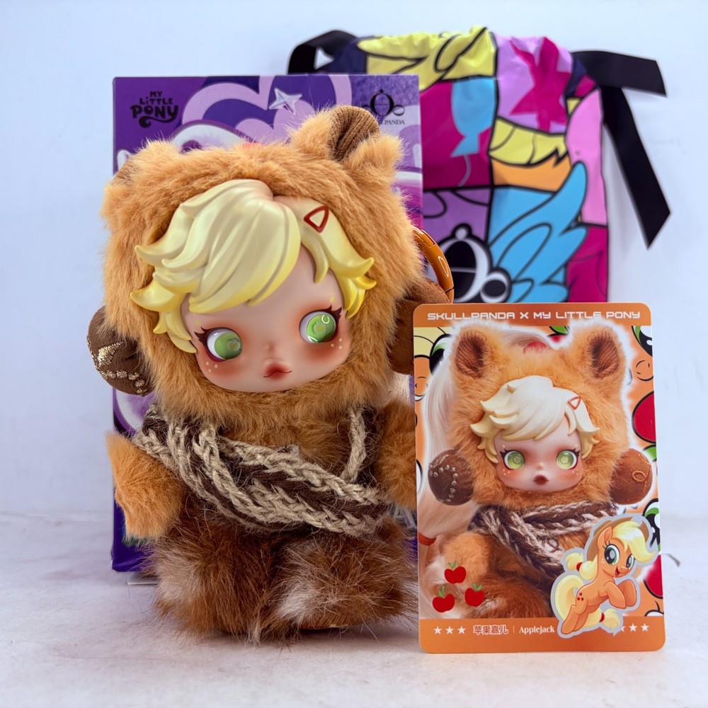 POP MART x Skullpanda My Little Pony Series Plush Doll Figure – Applejack