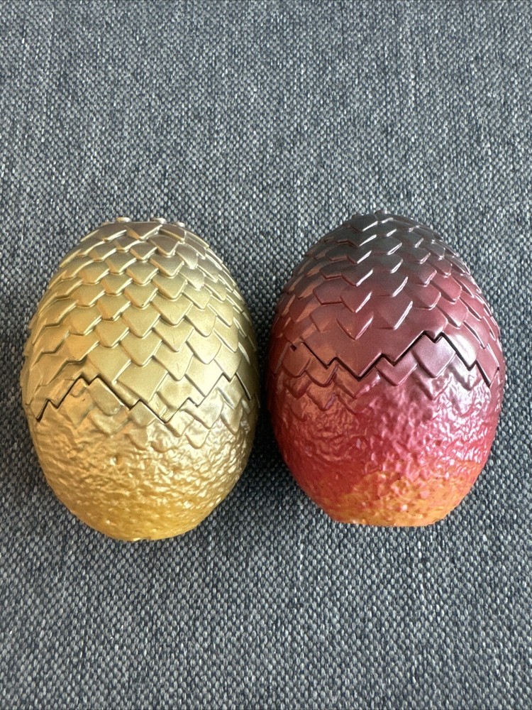 🔥GAME OF THRONES MEGA CONSTRUX DRAGON EGGS VYSERION / DROGON