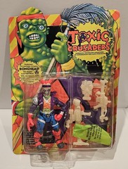1991 PLAYMATES TOXIC CRUSADERS BONEHEAD FIGURE WITH CARD VINTAGE READ DESC