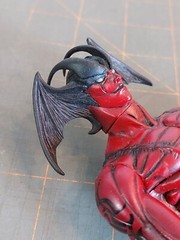 Fewture Devilman Tribal Amon Devil man Rare Figure Go Nagai 10″ Loose Red Black