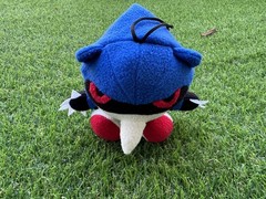 HOMEMADE Sonic the Fighters Hedgehog Metal Sonic Plush Hue Hue Hue 1995 w/ Art