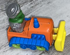 1981 Sesame Street Die Cast Oscar The Grouch Trash Car Vehicle Hasbro Muppets