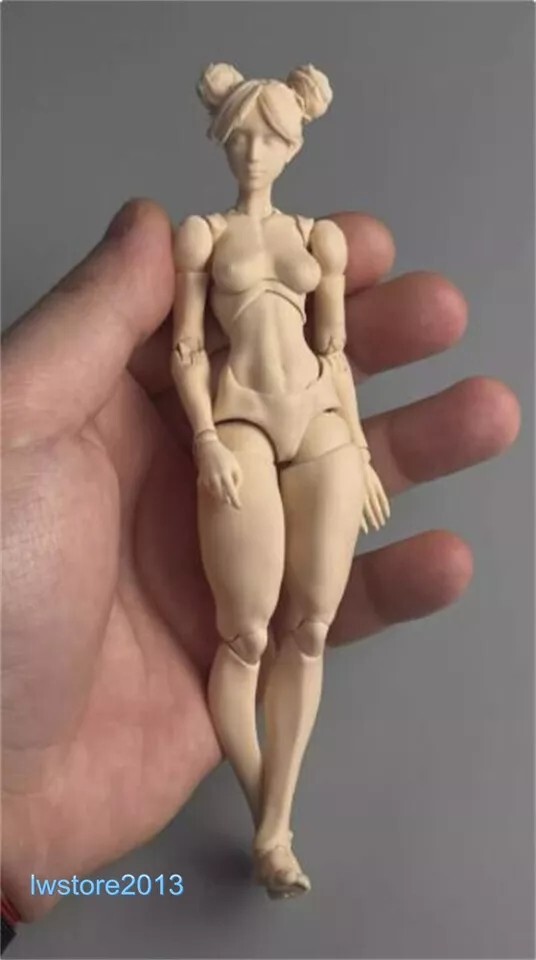 Romankey x COWL 1:12 Pale Skin Super Jointed 6″ Female Figure Head Body Girl