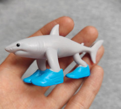 8 PCS Italian Brainrot Meme Shark Figures Toys Tralalero Tralala Action Figure