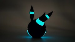 Shiny Umbreon (Glow In Dark) | Themed 3D Printed Pokeball | #0197 Umbreon