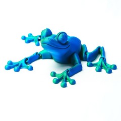 6.69inch 3D Printed Frog Model,Articulated Animals Figure,Fidget Toys Home Decor
