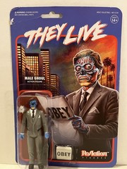 Lot 4 THEY LIVE Male Ghoul Gray Glow in Dark Action Figure ReAction Super 7 Obey
