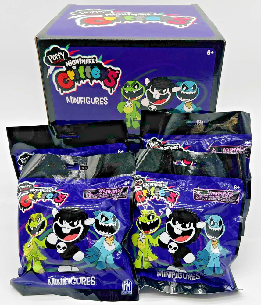 4x Poppy Playtime Nightmare Critters Series 4 Mini Figures Blind Bag Sealed