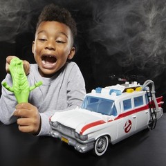 Ghostbusters Ecto 1 Vehicle Toy with Slimer Accessory for Kids Ages 4 and Up