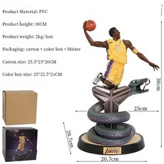 Black Mamba NBA Kobe Bryant Lakers Basketball Action Figure LA 24 Figurines
