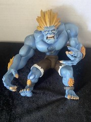 1999 Street Fighter Alpha 3 Blue Blanka Round 1 ReSaurus Action Figure