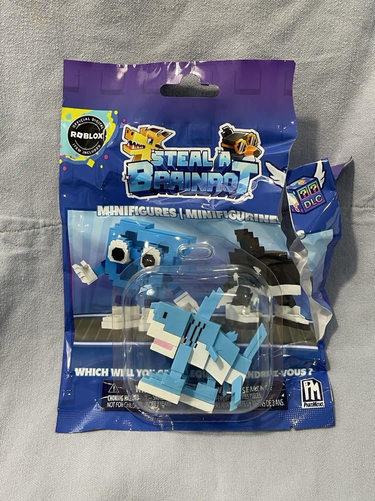 NEW Open Box Steal A Brainrot Minifigures Only – Tralalero Tralala NO DLC CODE