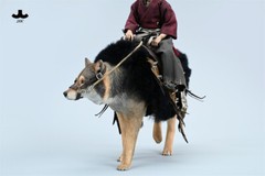 JXK 1/6 Common Gray Wolf Model Collections Animal Figure Decor Toys Xmas Gift
