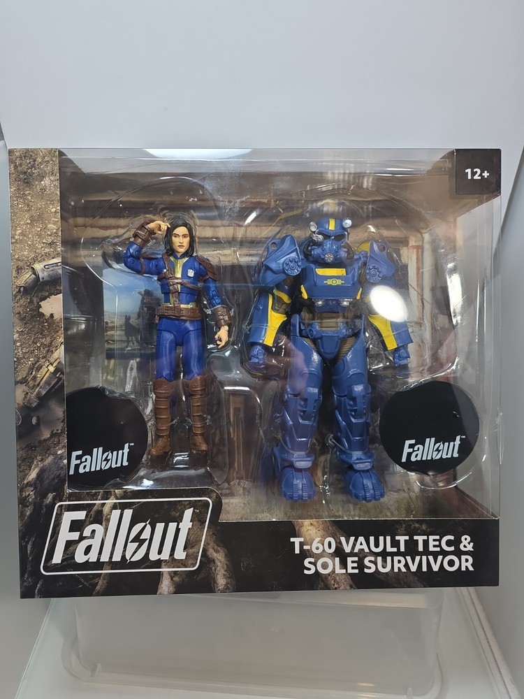 McFarlane Toys Fallout T-60 Vault-Tec & Sole Survivor Action Figure 2-Pack (A2)