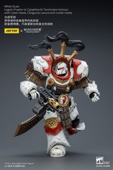 Joytoy Warhammer 30K White Scars Legion Praetor in Cataphractii Terminator