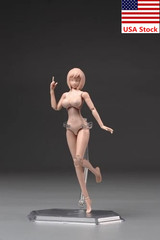 86TOYS T86-ST04-A 1/12 Female Pale Huge Bust Jointed Body 6″Action Figure Model