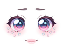 ROBLOX Starry Eyes Sparkling Face Virtual Item Code (READ DESCRIPTION)
