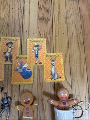Vtg DreamWorks Shrek Figure Lot Donkey Thelonious Gingerbread Guard Dragon Puss
