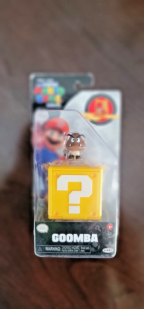 Jakks Pacific Super Mario Bros Movie Goomba 1.25 in Mini Figure with Mystery Box