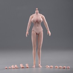 Super Big Breast 1/12 Woman Suntan Action Figure Seamless Body Model Toy No head