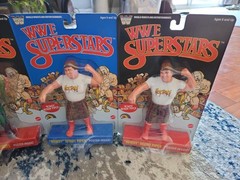 Mattel WWE Superstars LJN Series 3 Rock Roddy Piper & Jake the Snake Chase Black