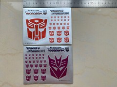 Transform G1 Autobots Decepticons Stickers Symbol Logo free shipping