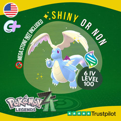 Mega Dragonite Shiny or Non ✨ 6 IV Pokémon Legends Z-A Battle Ready ZA Z A