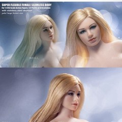 US TBLeague T05B 1/12 Super-Flexible Female Suntan Seamless Body W/Head Clothes