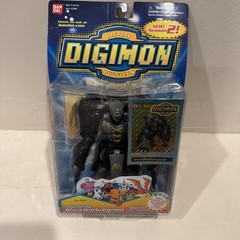 VINTAGE Digimon Digivolving BlackWarGreymon 2000 Bandai Toy Figure Card
