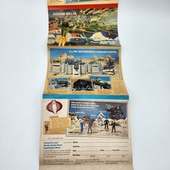 Gi Joe Cobra action figure Product insert poster Hasbro 1983 Product insert vtg