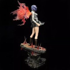 Tokyo Ghoul Touka Kirishima GK 30cm Figure Statue Double Head Carving Model Toy