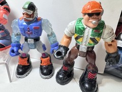 Vintage Rescue Heroes Mattel Fisher Price Lot Of 14 Action Figures Variety GUC