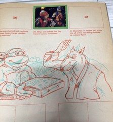 Teenage Mutant Ninja Turtles 1989 Vintage PANINI Sticker Activity Album – A14