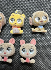 Disney Doorables Flocked Velvet Lot of 5 Pooh Piglet Dumbo Owl Rare