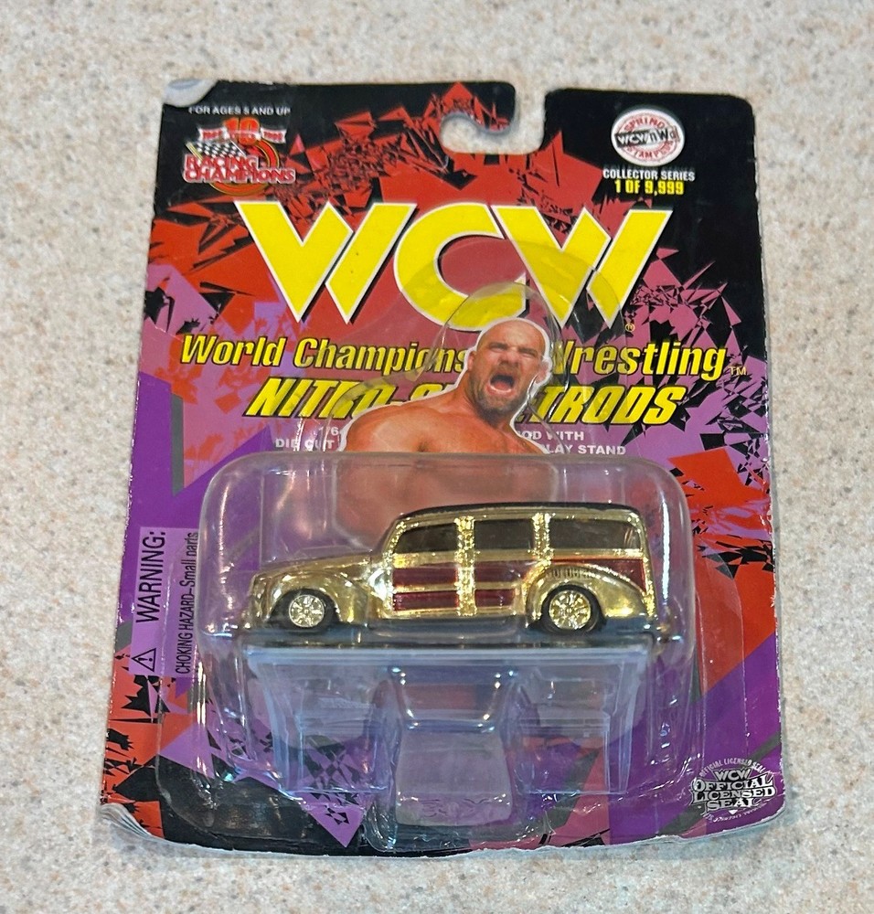 WCW Wrestling Nitro Streetrods — Bill Goldberg (Racing Champions 1999) On Card