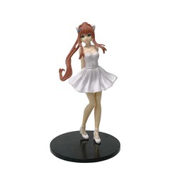 Monika Doki Doki Literature Club Figure Ball Gown Dress PVC Anime Collectible St