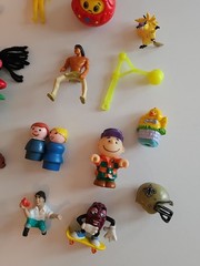 Misc. Toy Box Lot of Assorted Figures Garfield Little People & More