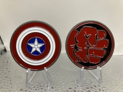 Captain America Brave New World 2″ Medallion Challenge Coin, Antique silver