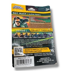 NEW! Final Faction Alpha Team 1 Sergeant Ruck 3-3/4″ Action Figure