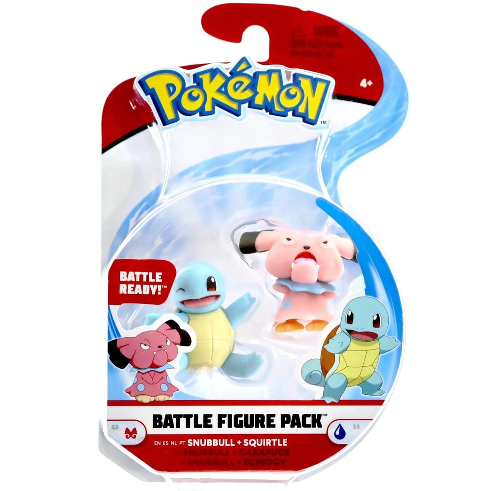 Pokémon – Snubbull & Squirtle Battle Pack Figure – Wicked Cool Toys
