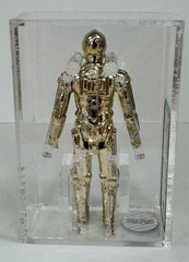 1977 Vintage Kenner Star Wars C-3PO loose HK AFA 80 VF/NM Clean & Bright Gold
