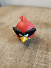 Angry Birds Lot Of 4 Vinyl PVC Plastic Figures. Keychain