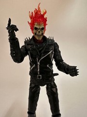Ghost Rider Johnny Blaze 9″ Action Figure w/Exchangeable Head & Gun BULK PACK