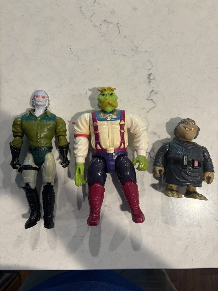 Vintage 1986 Mattel filmation Bravestar Handlebar Tex Hex Scuz Action Figure Lot
